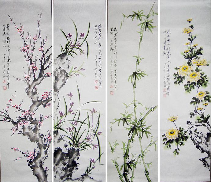 梅兰竹菊 - 诗词文学 妖道角